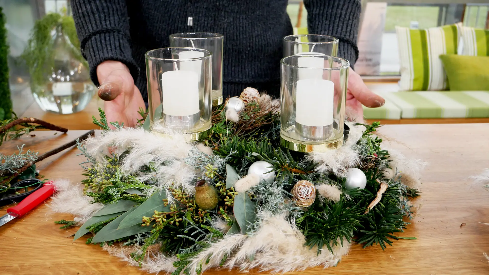 Adventskranz selber machen
