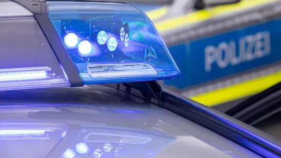 Polizeiauto mit Blaulicht