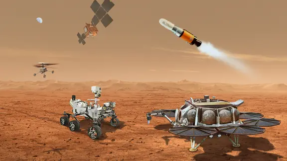 Mars-Magnetfeld existierte 200 Millionen Jahre lnger und erhhte Chance  fr Leben | mdr.de