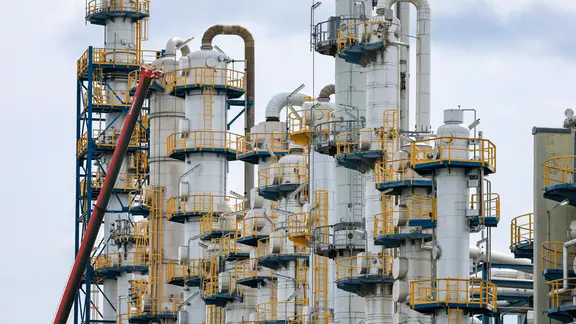 Chemieanlagen bei Leuna Polyamid