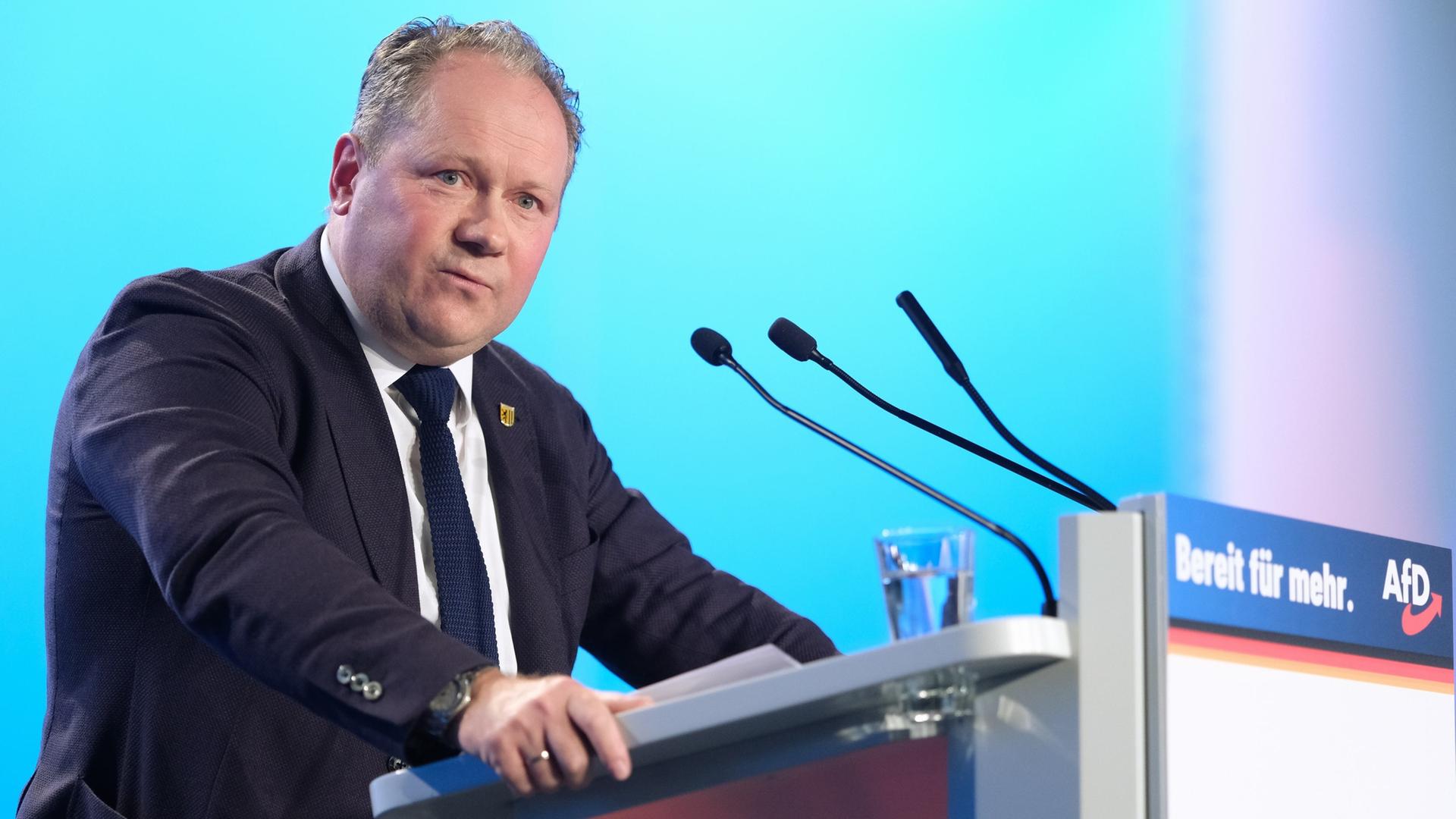 Siegbert Droese, Kandidat für einen Listenplatz der AfD  | picture alliance/dpa | Sebastian Willnow