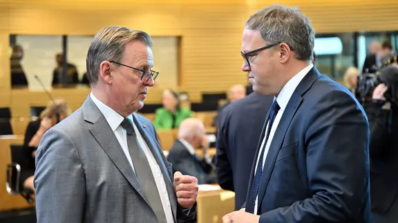 Mario Voigt und Bodo Ramelow