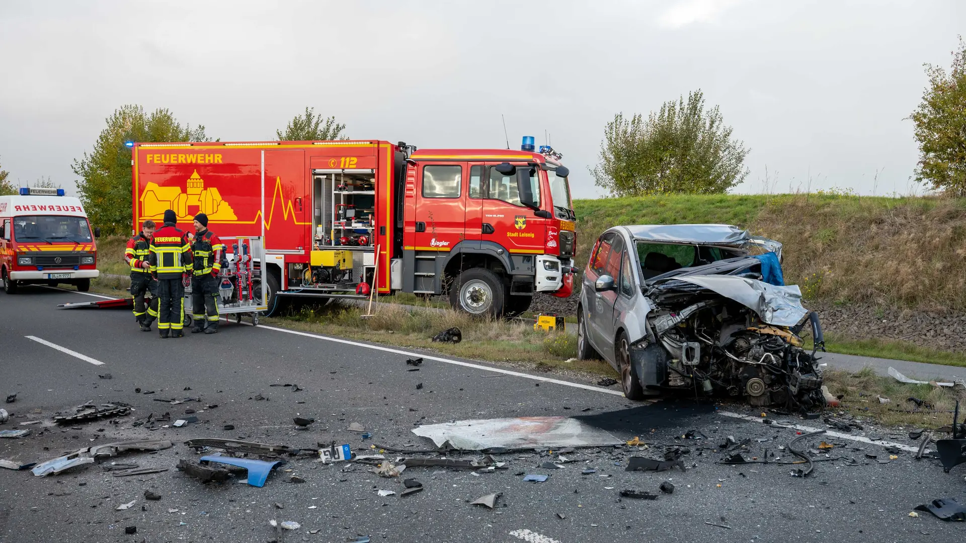 Frontalcrash: 70-Jähriger bei Leisnig tödlich verunglückt