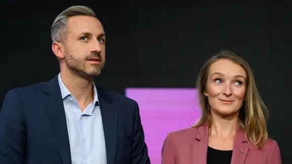 Ulrich Siegmund (AfD) und Claudia Wittig (BSW) 