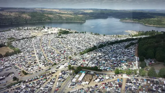 Campinggelände beim SonneMondSterne-Festival