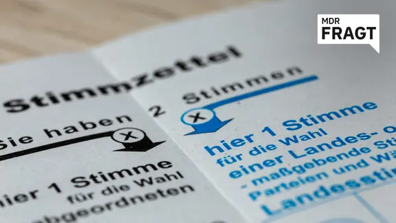 Symbolbild Landtagswahlen: Nahaufnahme von einem Stimmzettel