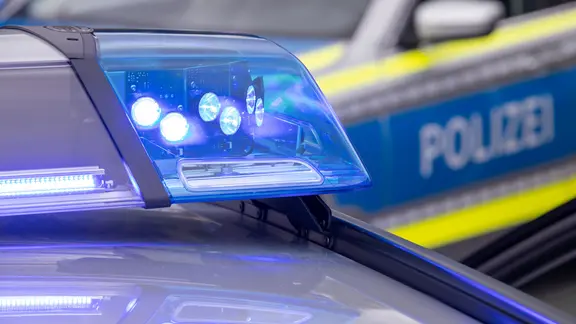 Polizeiauto mit Blaulicht