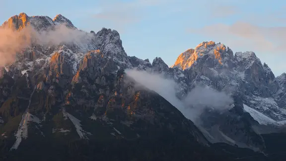 Das Massiv des Wilden Kaiser in Tirol
