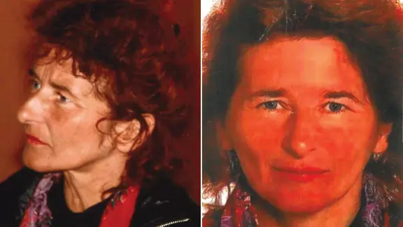 Vermisste Jutta Schulz (Seitenansicht, Frontalansicht)