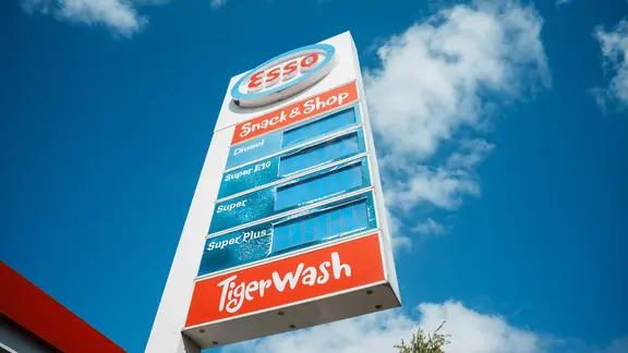 Spritpreise an einer Tankstelle