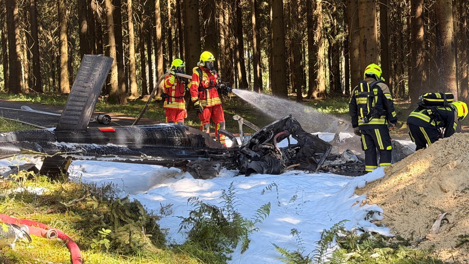 Im Erzgebirge abgestürzter Hubschrauber war schon 2024 in Notlage