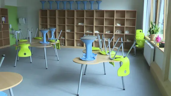 Ein Klassenzimmer von innen