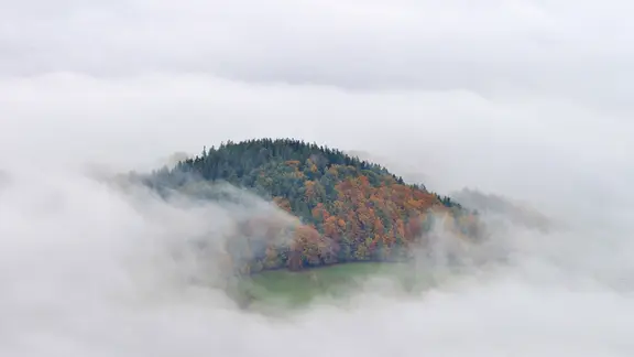Insel im Wolkenmeer