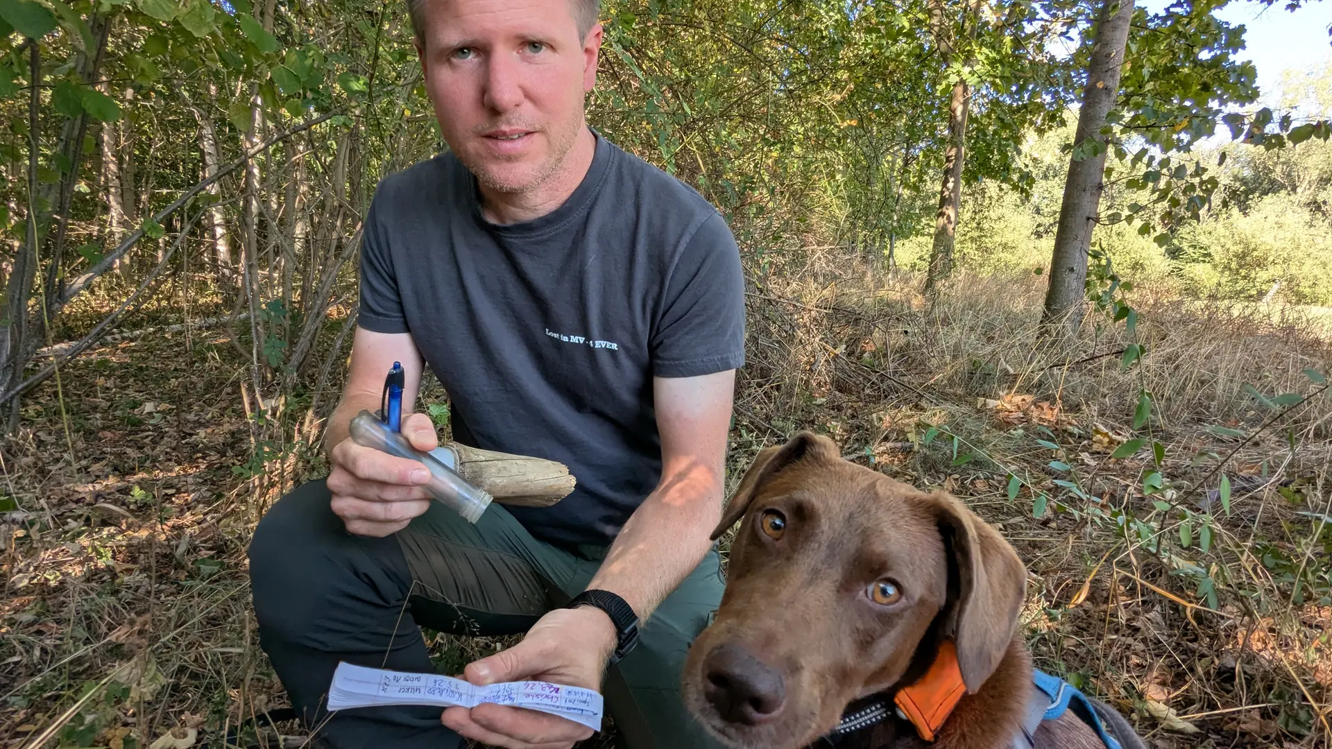 Geocacher aus Wilsdruff auf Jagd nach dem Dino