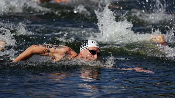 Florian Wellbrock im Freiwasser