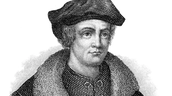 Gemaltes Porträt von Thomas Müntzer