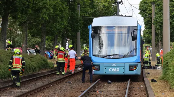 Straßenbahnunfall in Chemnitz