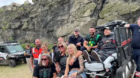 Gruppenfoto am Großen Gegenstein