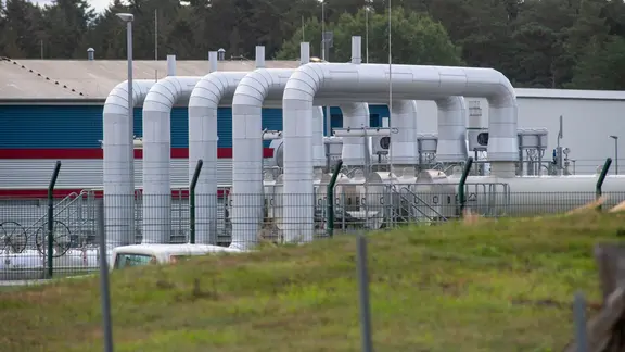 Gasknotenpunkt in Lubmin (Mecklenburg-Vorpommern)