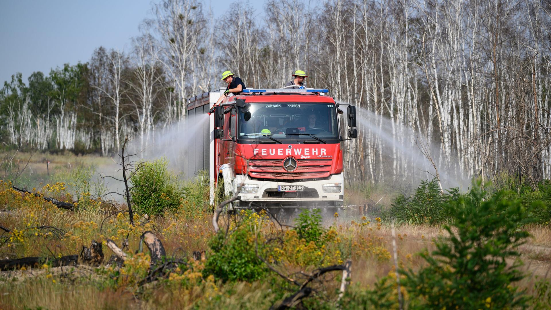 Waldbrand in der Gohrischheide offenbar unter Kontrolle
