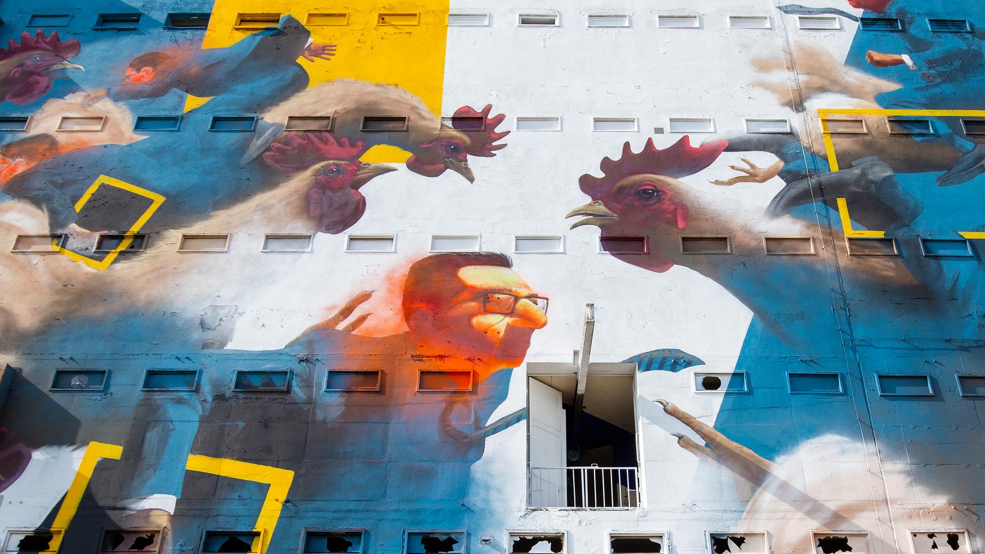 Ibug Riesa: Tierfutterfabrik wird mit Street-Art neu belebt