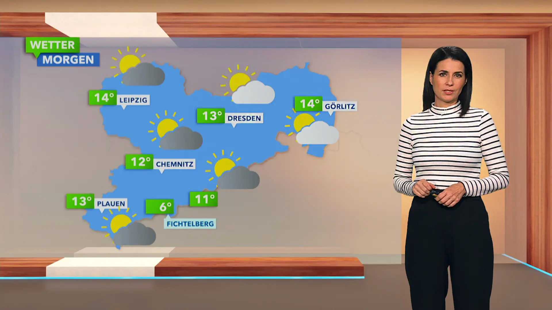 Das Wetter für Sachsen für den 23. Oktober