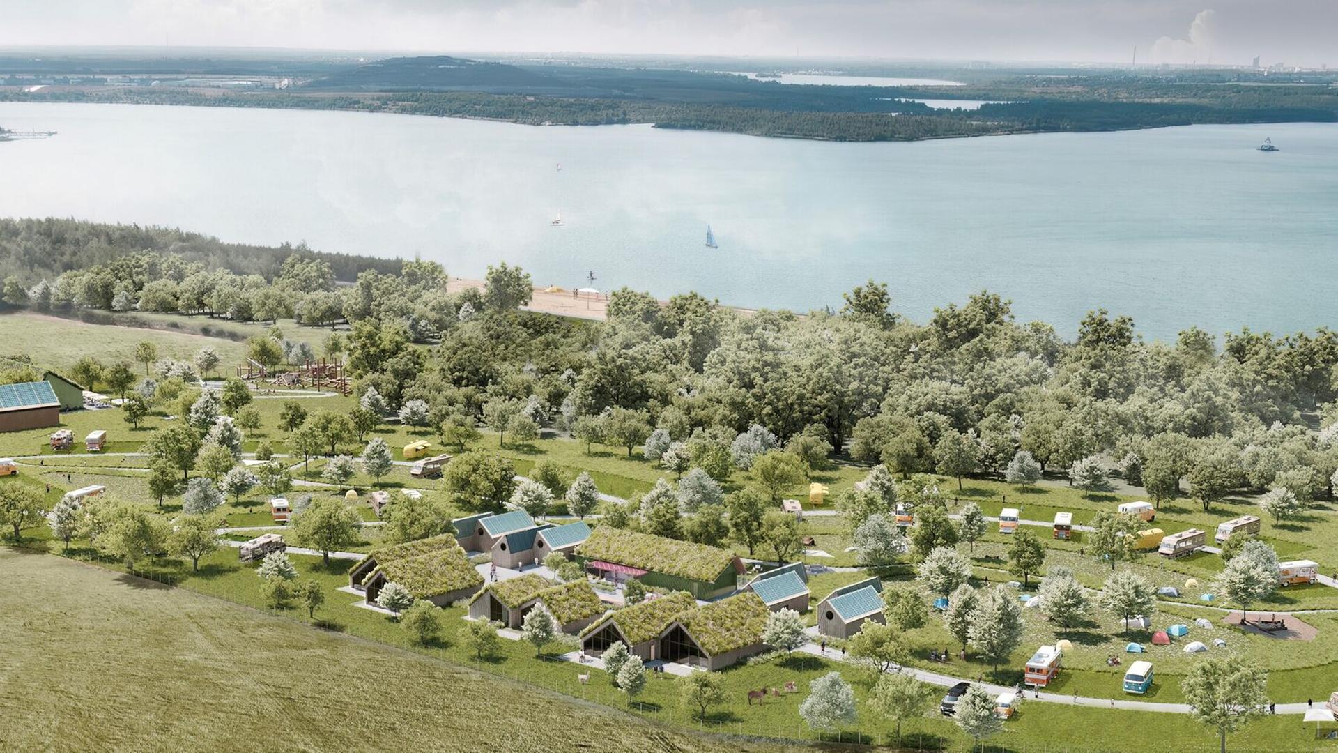 Baggerbiss am Störmthaler See: Inklusiver Feriendorf kommt