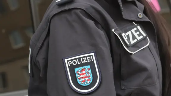 Das Ärmelabzeichen der Thüringer Polizei.