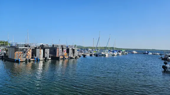 Boote auf dem Geiseltalsee