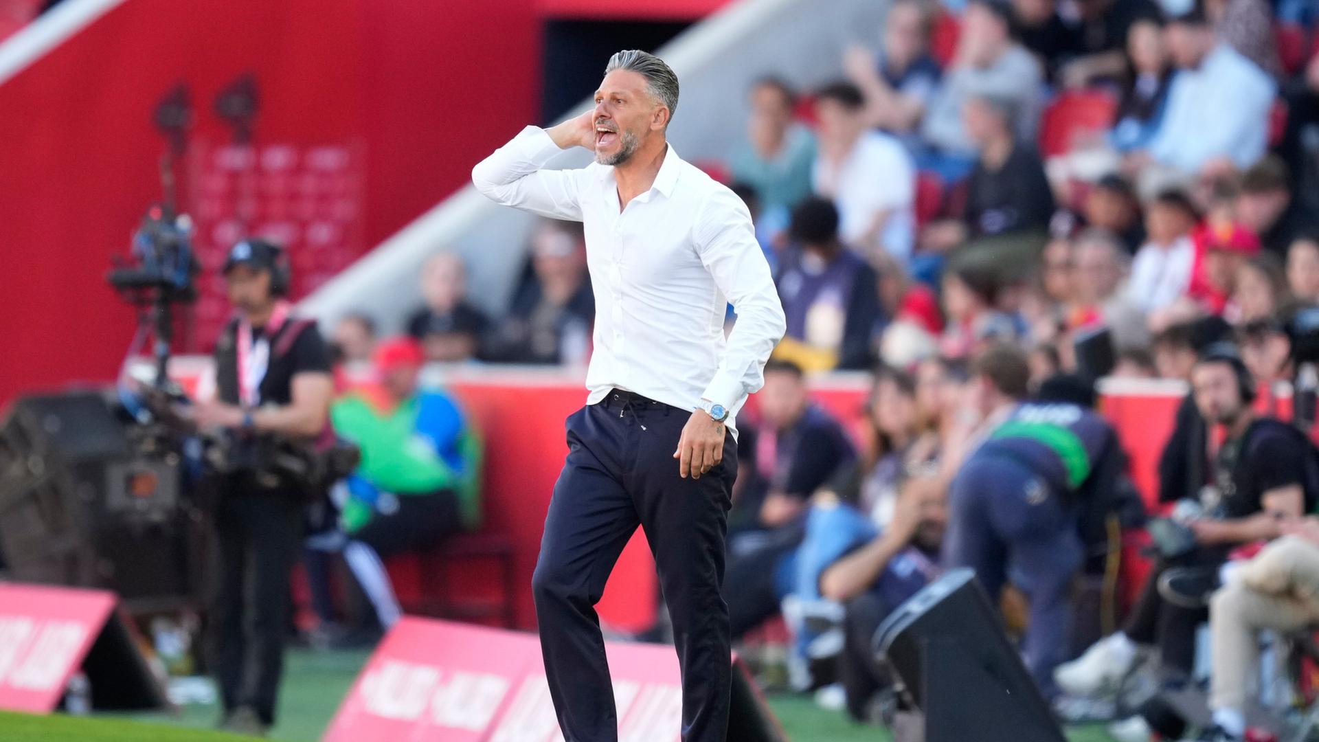 Martin Demichelis als Trainer von RCD Mallorca. | picture alliance/dpa/AP | Jose Breton