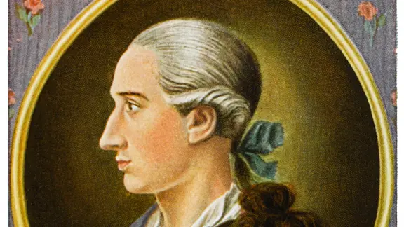 Malerei von Goethe als junger Mann
