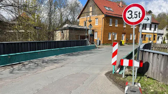 Marode Brücke in Steige.
