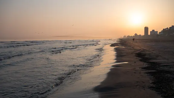 Sonnenaufgang am Kaspischen Meer