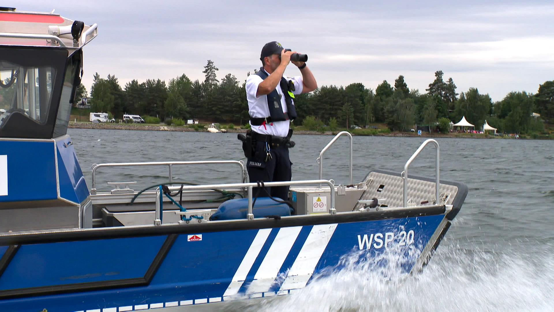 Auf Streife mit der Wasserschutzpolizei im Lausitzer Seenland