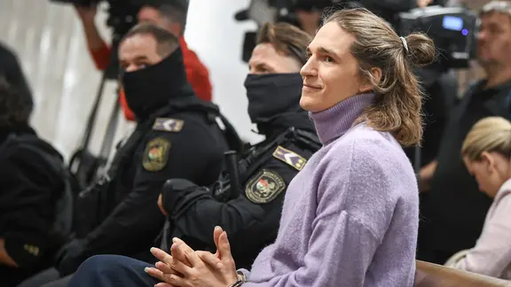 Maja T. beim Urteil des Berufungsgerichts.