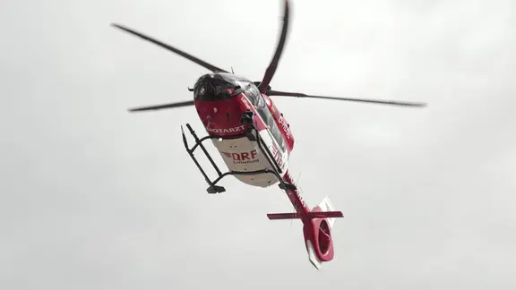 Luftrettung mit einem Rettungshubschrauber