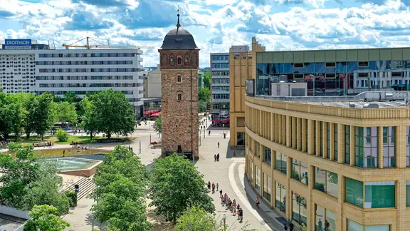 Roter Turm und Galerie Roter Turm in Chemnitz