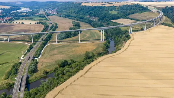 Saaletalbrücke zwischen Bad Kösen und Großheringen
