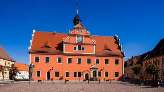 Blick auf einen Platz