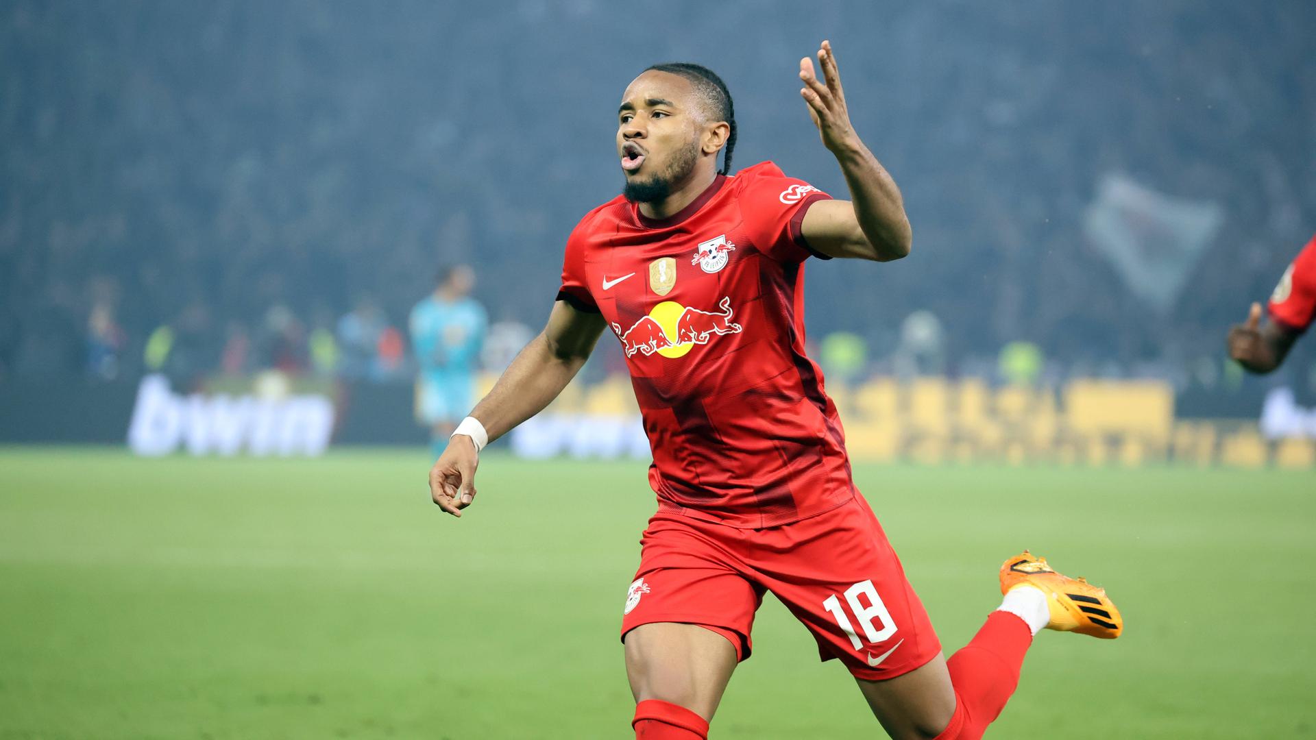 Christopher Nkunku im Trikot von RB Leipzig | IMAGO / Sportfoto Rudel