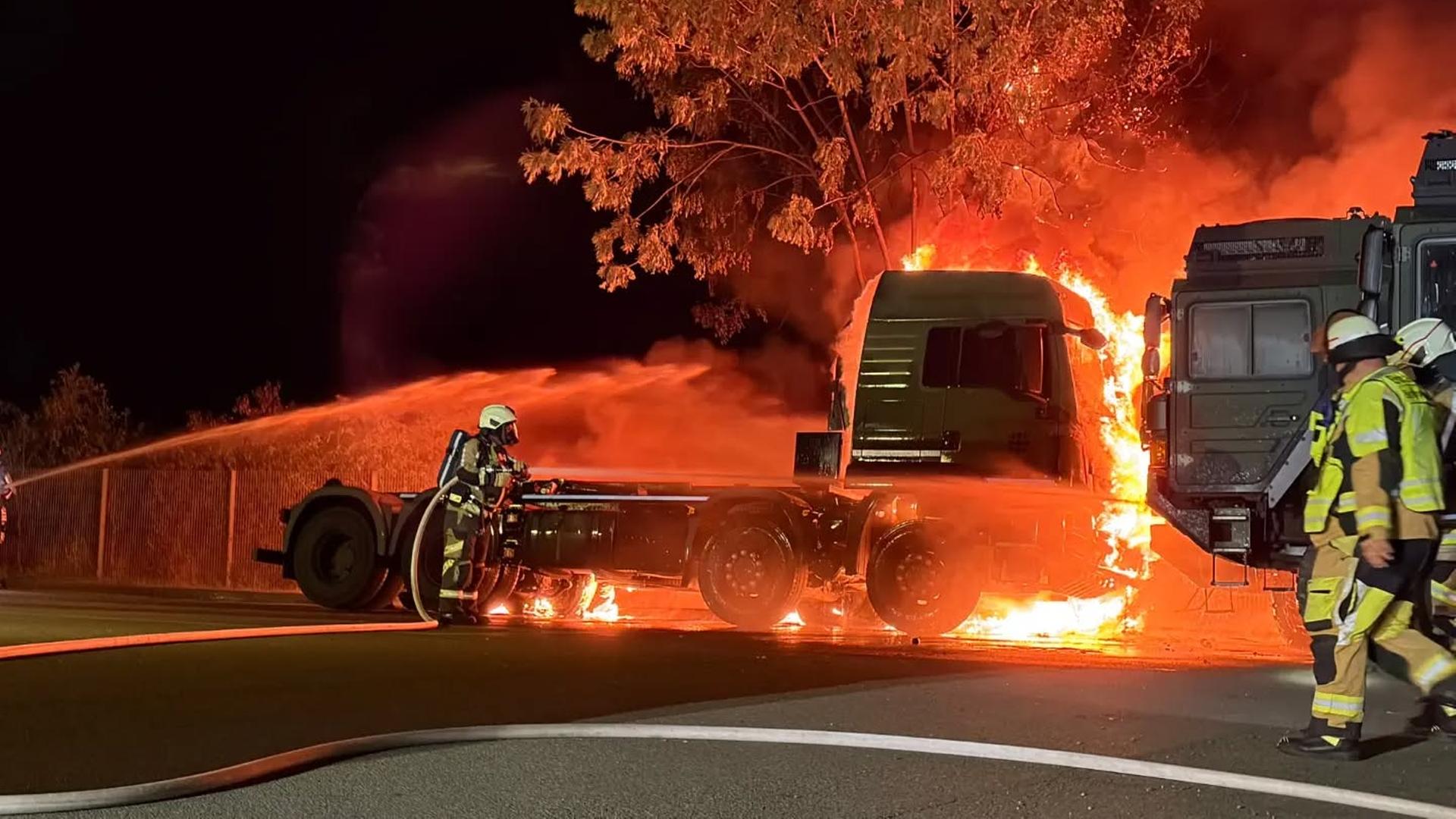 Nach Brand von Bundeswehr-Lkw in Barleben: Bekennerschreiben aufgetaucht