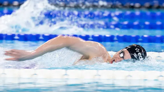 Johannes Liebmann bei der Schwimm-EM