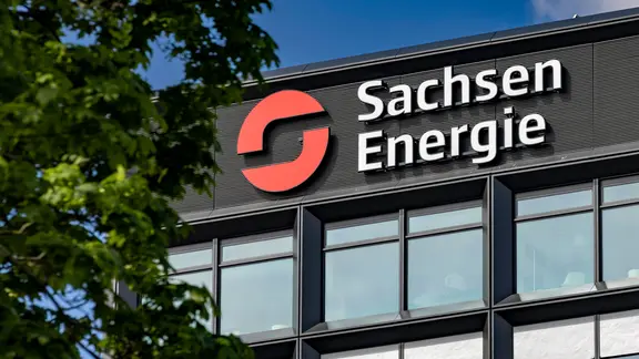 Das Gebäude der SachsenEnergie AG am Dresdener Hauptbahnhof