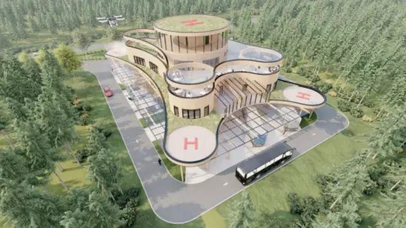 So sollte der Mobilitätshub von Hoyerswerda aussehen.