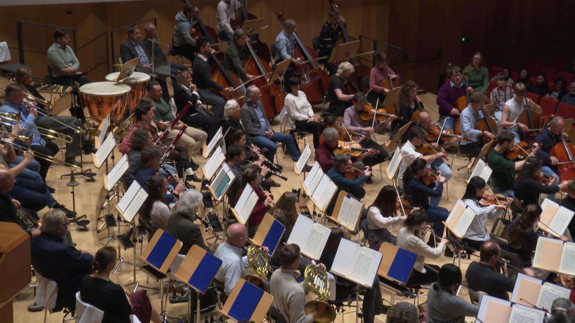 Blick auf ein Orchester. | MITTELDEUTSCHER RUNDFUNK