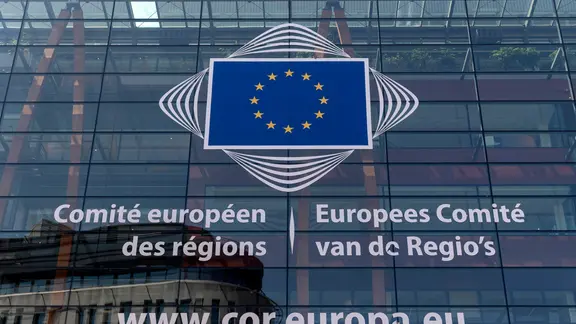 Eine europäische Instituttion in Brüssel von außen.