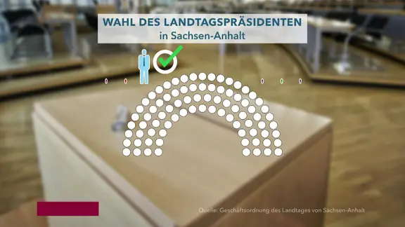 Vorschaubild eines Erklärvideos mit dem Titel "Wahl des Landtagspräsidenten"