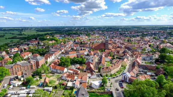 Osterburg aus der Luft