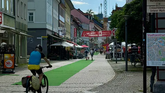Die Suhler Innenstadt