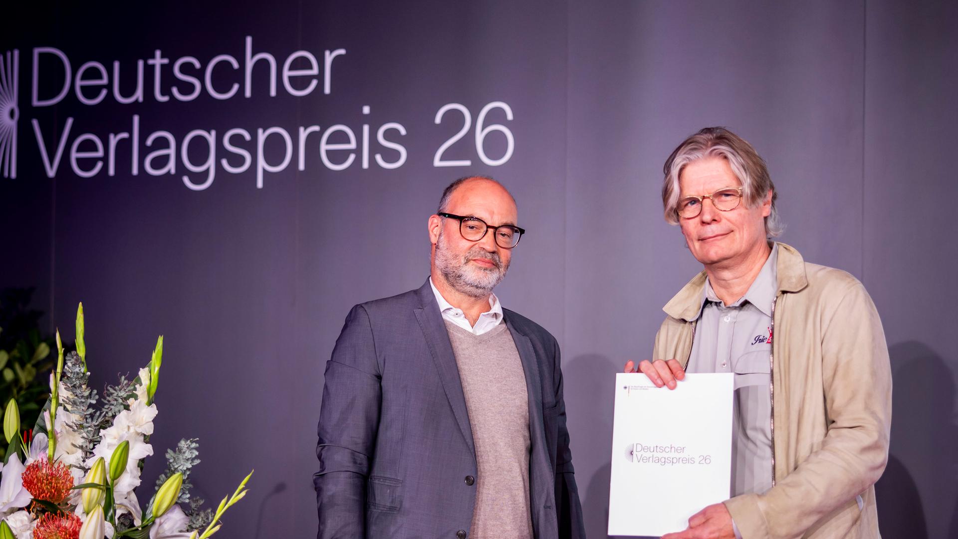 Merve Verlag Leipzig beim Deutschen Buchpreis ausgezeichnet | BKM / Christina Czybik